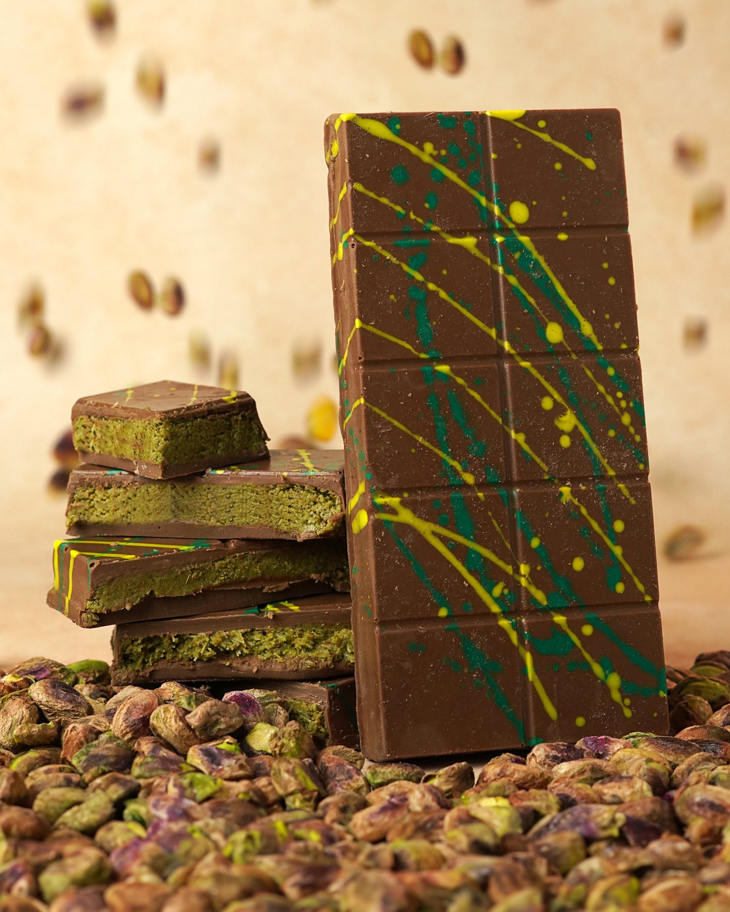 Luxury Kunafa Bar – 100GM Rich Pistachio Chocolate Bar (Dubai’s Viral Dessert)